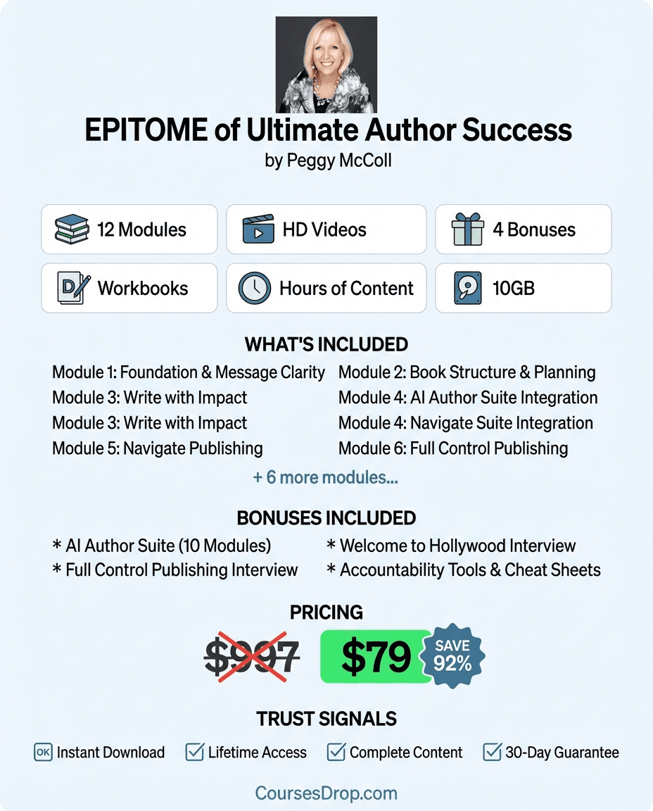 EPITOME of Ultimate Author Success infographic
